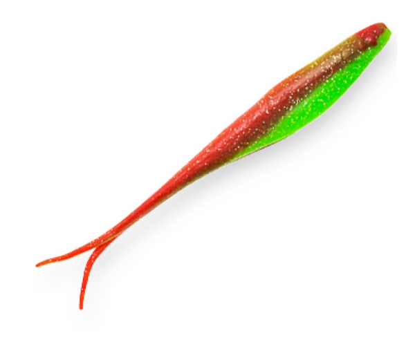 Z-Man Fishing Products 5" Jerk Shadz NUKED Chick Glow - 5 Pack SJS5-241PK5