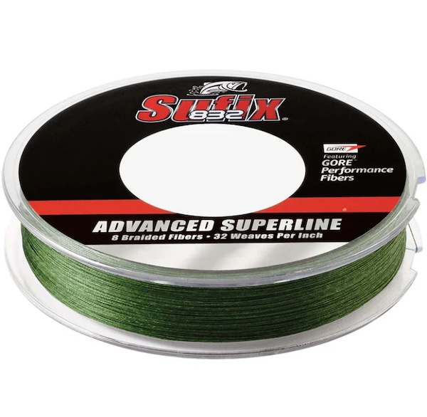 Rapala Sufix 832 Braid 20 lb Low-Vis Green Fishing Line - 150 Yards