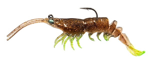 Z-Man PrawnStarZ 3.5-inch Root Beer Chartreuse Lures – 2 Pack by Z-Man Fishing Products, Part PS35-12
