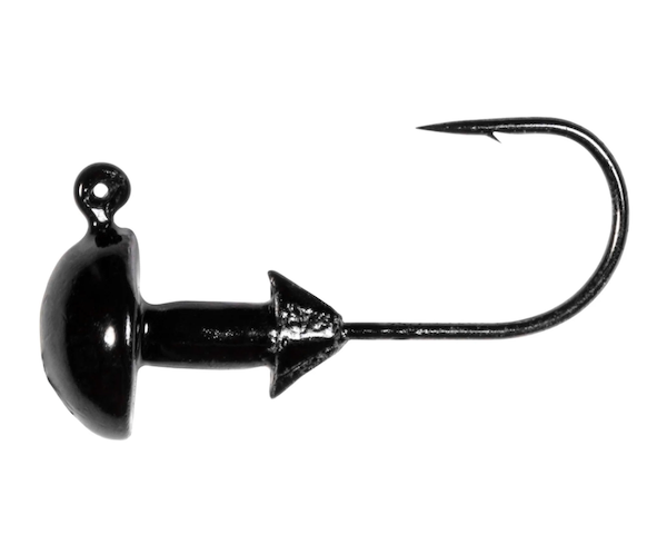 Z-Man Fishing Products OG Mushroom Jigheads 3/32 oz, Black - 4 Pack OG332-02PK4