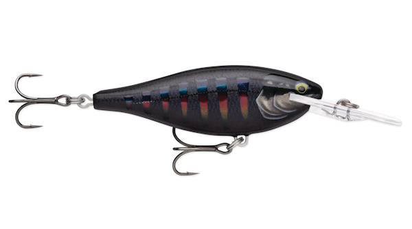 Rapala Shad Rap Elite 55 Gilded Night Aurora - Versatile Crankbait for Freshwater and Saltwater Fishing