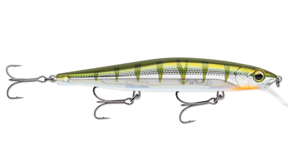 Rapala Precision Xtreme Mavrik 110 Metallic Yellow Perch Fishing Lure - Part Number PXRM110MYP
