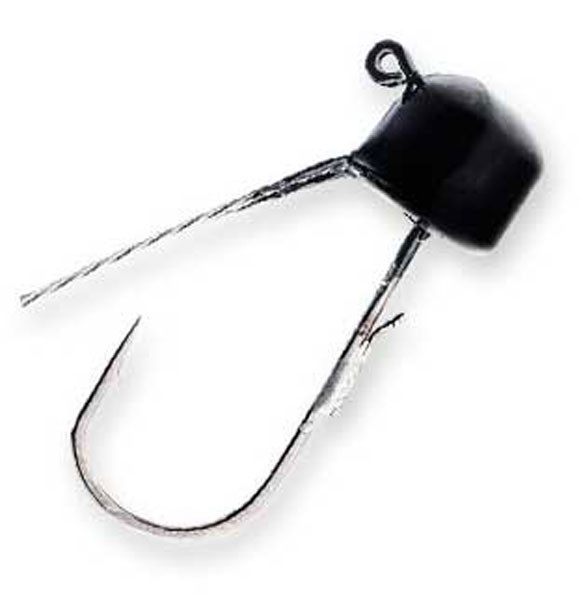 Z-Man Fishing Products Fin-Shroomz Weedless Soft Baits - 1/5 oz Black, Part No. FJHW15-02PK5