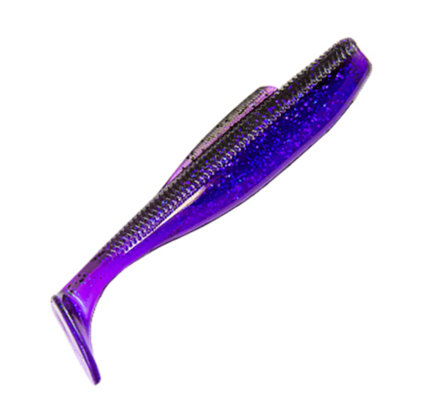 Z-Man Fishing Products Diezel Minnow 4-Inch Purple Death Lures - 5 Pack