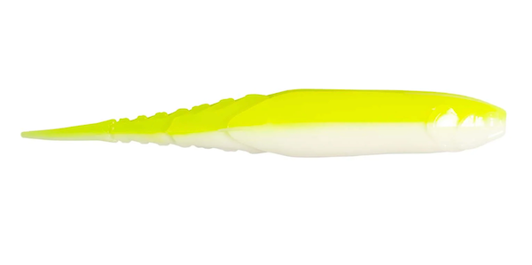 Z-Man ChatterSpike 4.5-Inch Chartreuse and White Soft Baits – 5 Pack