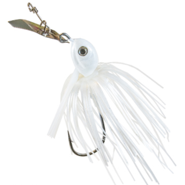 Z-Man Fishing Products Weedless Chatterbait 3/8 Inch Pearl - Versatile Bass Lure