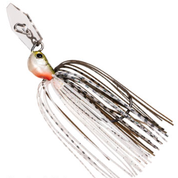 Z-Man Fishing Products ChatterBait Jackhammer StealthBlade 3/8 oz Green Pumpkin Shad