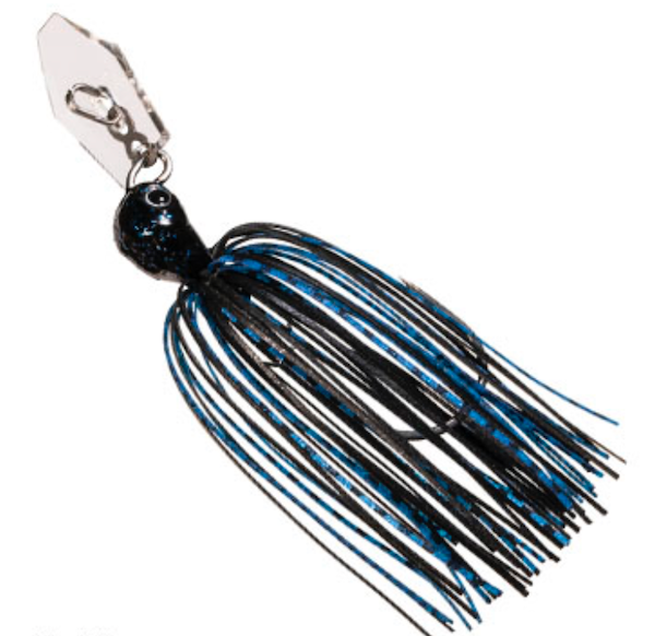 Z-Man ChatterBait Jackhammer StealthBlade 3/8 oz Black Blue - CBSB38-06