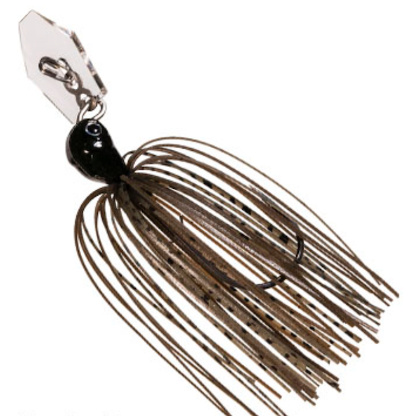 Z-Man ChatterBait Jackhammer StealthBLADE 1/2 oz Green Pumpkin - CBSB12-07