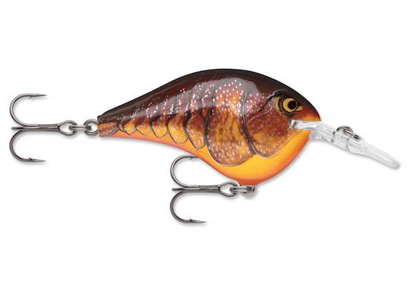 Rapala Dives-To 10 Dark Brown Crawdad Lure - DT10DCW