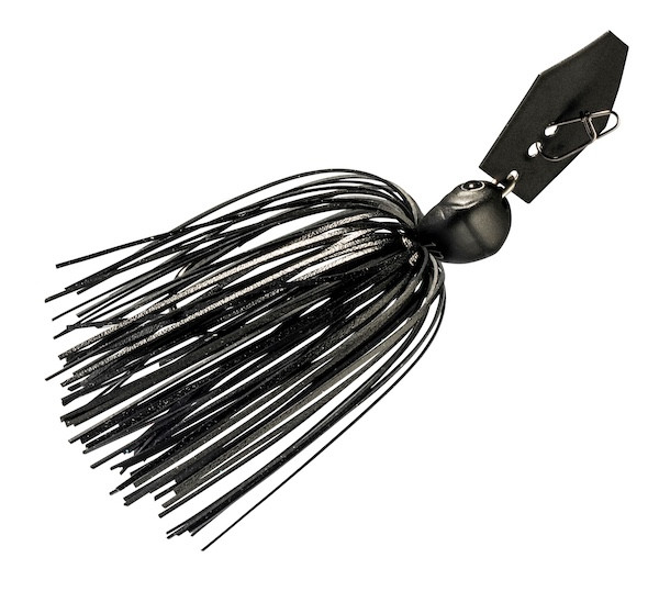 Z-Man ChatterBait Jackhammer 1/2 oz Black Jack – Versatile Saltwater and Freshwater Lure