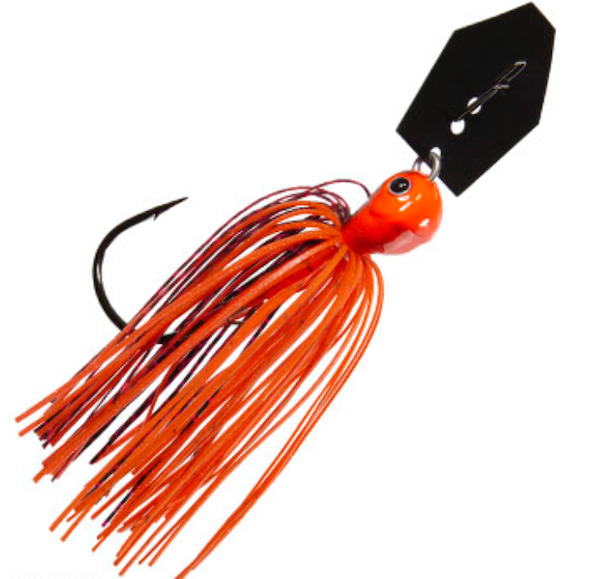 Z-Man ChatterBait Jackhammer 1/2 oz Fire Craw – Versatile Chatterbait for Freshwater and Saltwater Fishing