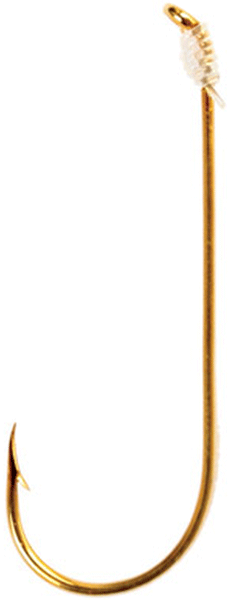 Eagle Claw EC Aberdeen Gold Light Tackle Snell Hook, Part 121H-1