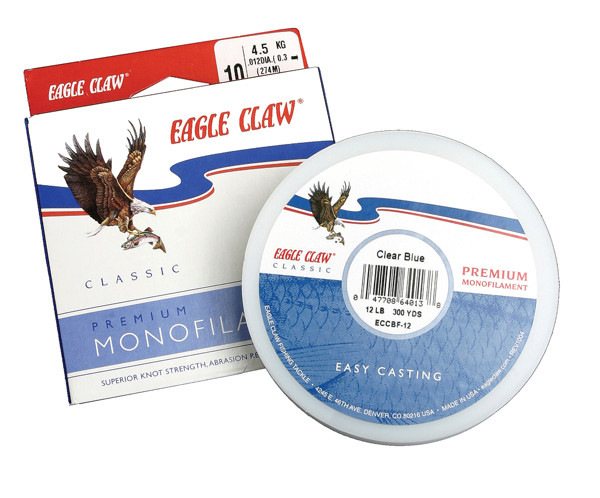 Eagle Claw EC Classic Mono 30 lb Clear Fishing Line - 200 Yards 09011-030