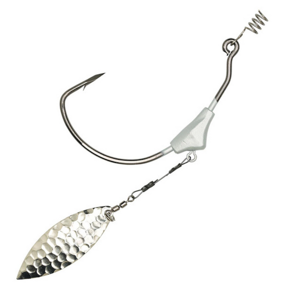 Eagle Claw EC Trokart Swim Blade 1/8 oz #3 Natural Nickel Hook - Versatile Fishing Lure TK178-518