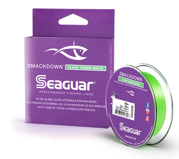 Seaguar Smackdown Flash Green 30 lb, 150 yards - Strong Saltwater Fishing Line 30SDFG150