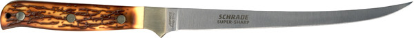 AOB Cutlery Schr UH Steelhead Filet Knife - 12 Inch with Stag Handle 116434