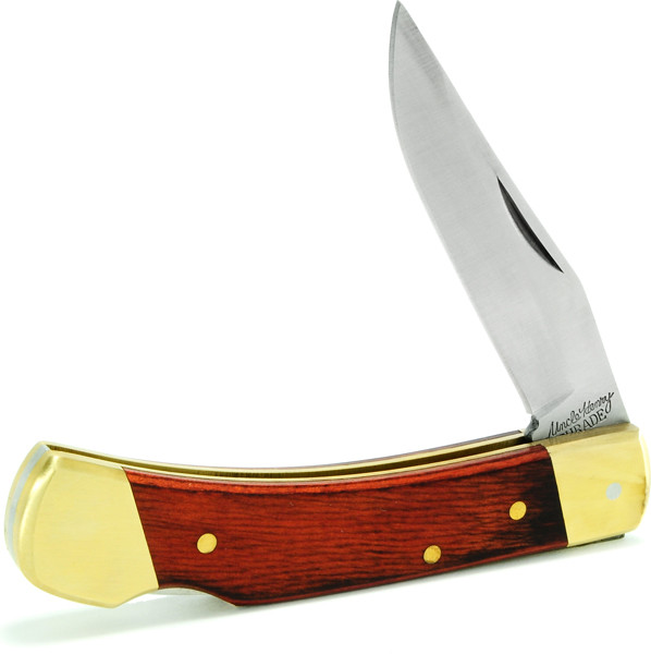 AOB Cutlery Schrader Smokey 3.7-inch Lockback Knife with Sheath