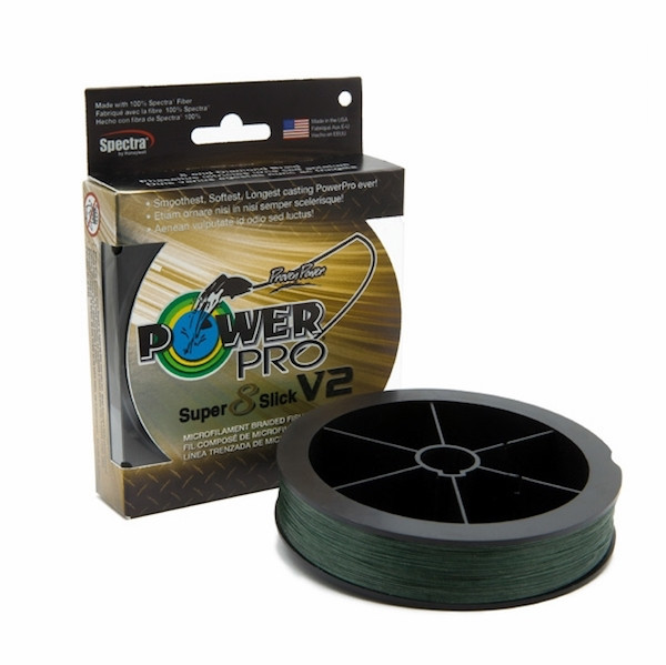 Power Pro Line PWR PRO SSV2 30 lb Moss Green Braided Fishing Line - 150 Yards
