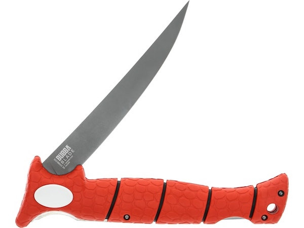 BUBBA 7-inch Tapered Flex Folding Fillet Knife - Professional Fish Filleting Tool