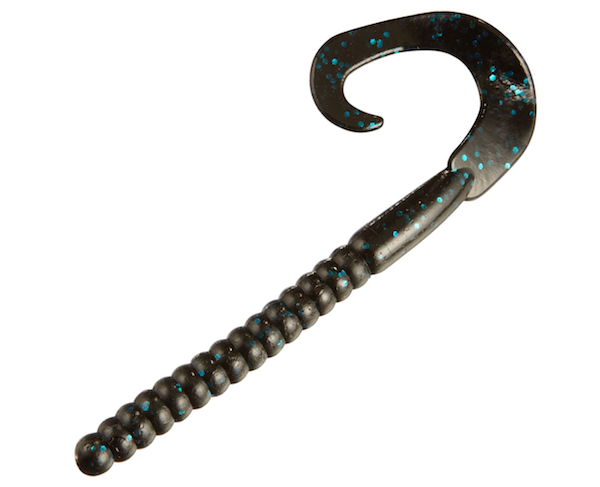 Berkley PowerBait Worms 12-Inch Black with Blue Fleck, 5-Pack