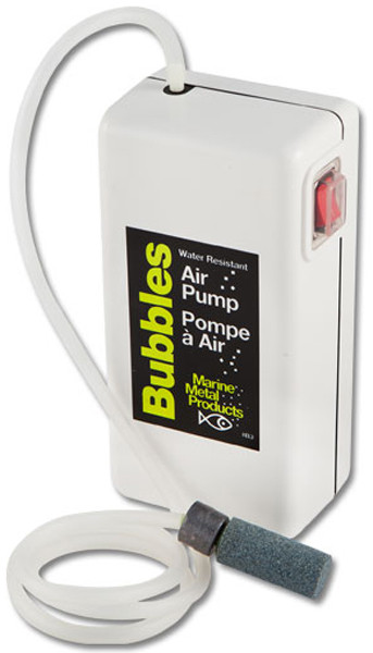 Marine Metal MM Big Bubbles Pump 1.5V D-Cell Battery Air Pump