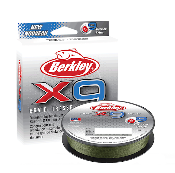 Berkley Berk X9 Braid Filler Spool Low-Vis Green 30 lb - 330 Yards