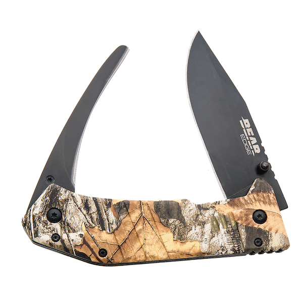 Bear & Son 61522 5-Inch Double Gut and Skinning Blade with Black Handle