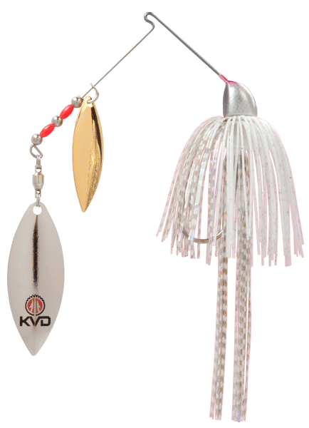 Strike King SK KVD Spinnerbait 1/2 oz Super White - Durable Fishing Lure