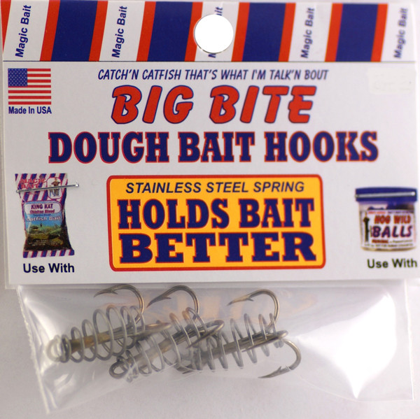 MAGIC Catfish Bait SS Spring Hooks Size 6 - Durable Fishing Hooks for Catfishing