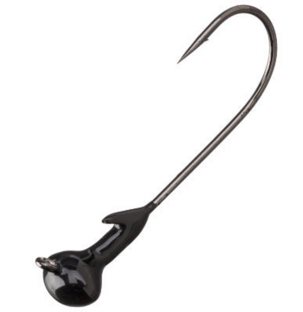 Strike King SK TG Football Shaky Head 3/8 oz Black, Pack of 3