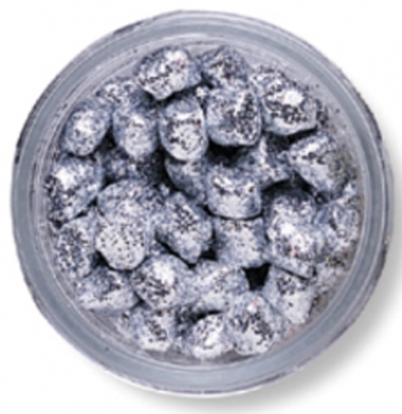 Berkley Berk Sparkle Crappie Nibbles Silver 1.5 oz - Soft Bait for Crappie Fishing