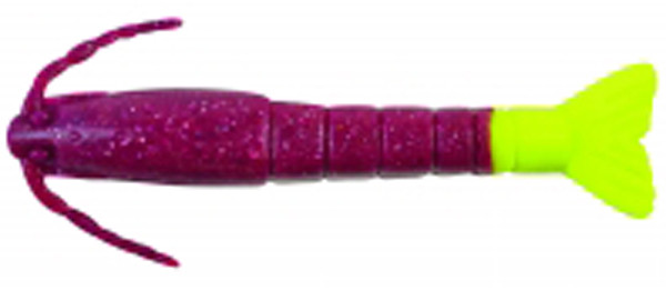 Berkley Gulp! Swimmer 3-Inch Shrimp Cajun Purple for Enhanced Fishing Performance