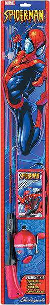 Shakespeare SKP Spiderman 2'6" Combo Kit - Lightweight Fishing Rod and Reel Combo