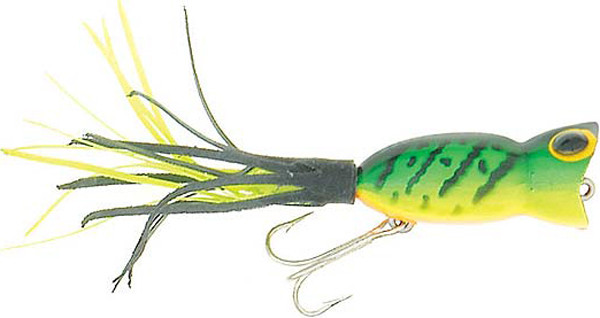 ARBOGAST G760-115 Hula Popper 2 inch Fire Tiger Lure