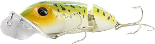 ARBOGAST G620-6 Jittrbug 2.5-inch 3/8-inch FROG White Belly