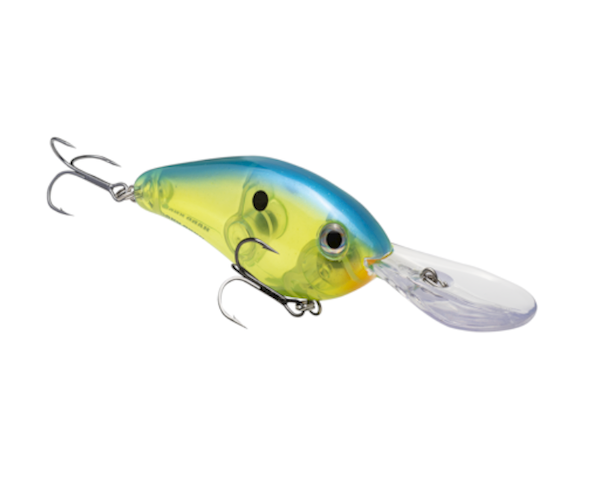Strike King SK 6XD Hard Knock Crankbait in Chartreuse and Blue Crystal - Part Number HC6XDHK-820