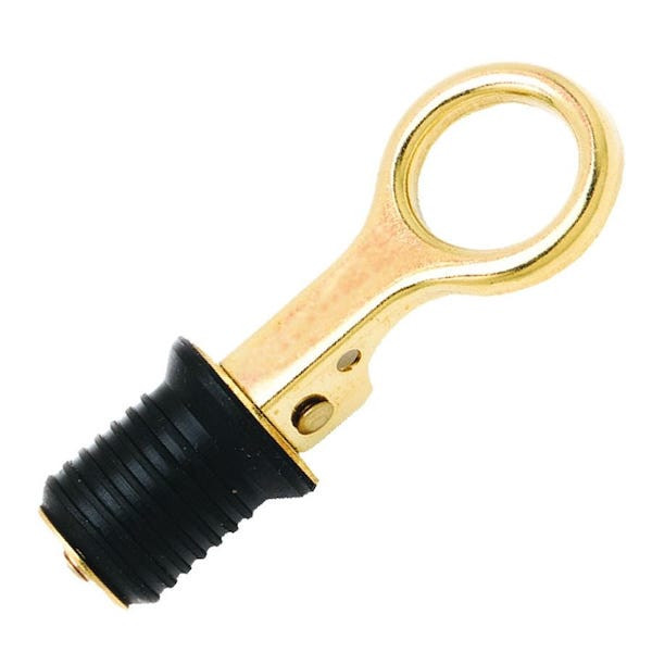 TH Marine Supplies LLC BE-PL-54842-DP 1-Inch Brass Drain Snap Plug