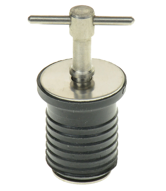 TH Marine Supplies LLC THM Drain Twist Plug 1" Stainless Steel - Part Number BE-PL-54804-DP