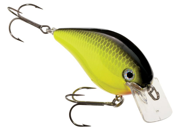 Strike King SK KVD Deep Squarebill Black Back Chartreuse, Part Number HCKVDS1.5D-535