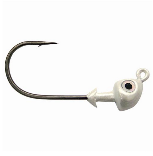 Strike King SK Saltwater Flats Jig Head Pearl - FJH38-844