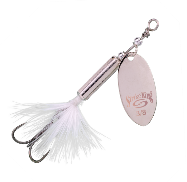 Strike King SK Bitsy Spinner 1/4 oz Carolina Chrome - Versatile Fishing Spinner for Freshwater and Bass Fishing