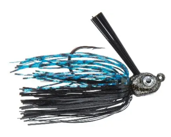 GSM Fishing R. Lane Black Blue Pitch and Skip Jig - 1/2 oz BEL-RLJBB12