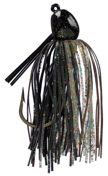 Strike King SK Bitsy Bug Mini Jig 3/16 in Camo - Versatile freshwater jig for bass fishing