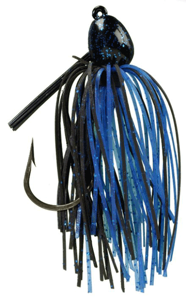 Strike King SK Bitsy Bug Mini Jig 3/16 oz Black/Blue