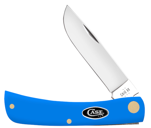 CASE Cutlery Sod Buster Jr. 1-Blade Pocket Knife - 3.75-inch Lockback in Light Blue Synthetic Handle