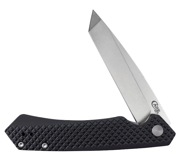 Case Cutlery KinZua 4.75-Inch Tanto Blade Black Milled Knife - Part #64684