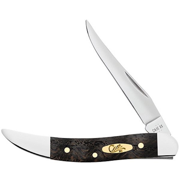 CASE Cutlery Small TX T-Pick 1 Blade 3-Inch Black Curly Wood Handle