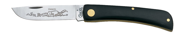 Case Cutlery Sod Buster Jr. 3 5/8-Inch Black Folding Pocket Knife - Part No. 00095