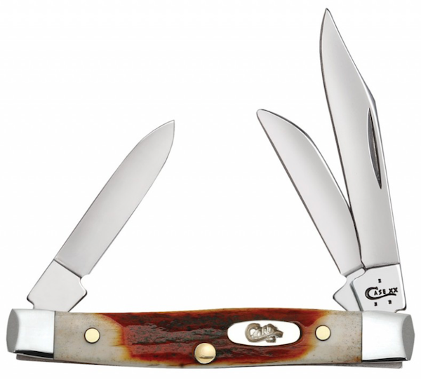 CASE Cutlery Small Steak Knife with 2.5-inch Red Stag Handle (Part #09449)